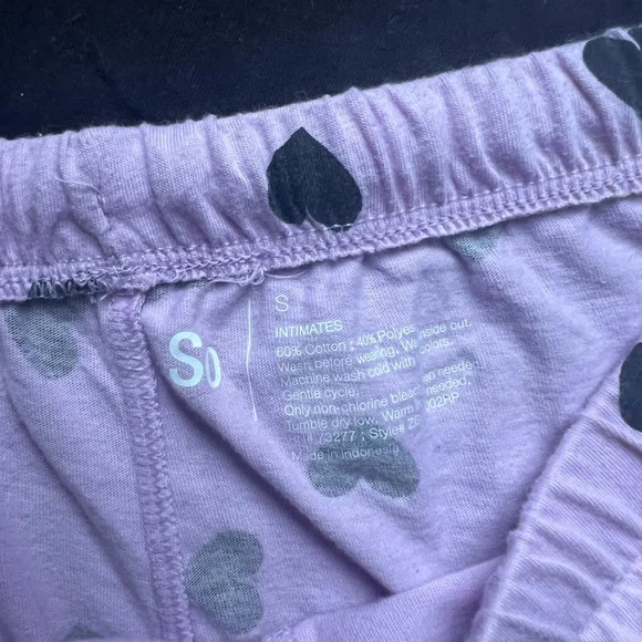 Sleeping Until Summer Purple & Black Heart Pajama Set - Picture 8 of 8